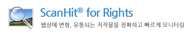 웹상에 변형, 유통되는 저작물을 정확하고 빠르게 모니터링