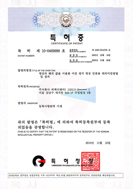 특허 제 10-0469999 호